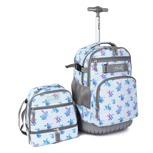Tilami Rolling Backpacks with Lunch Bags
