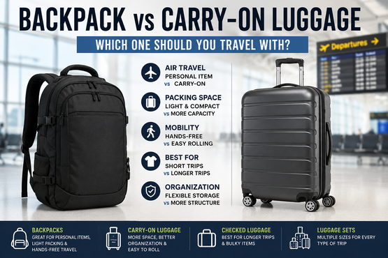 Backpack vs Carry-On Luggage: Which One Should You Travel With?