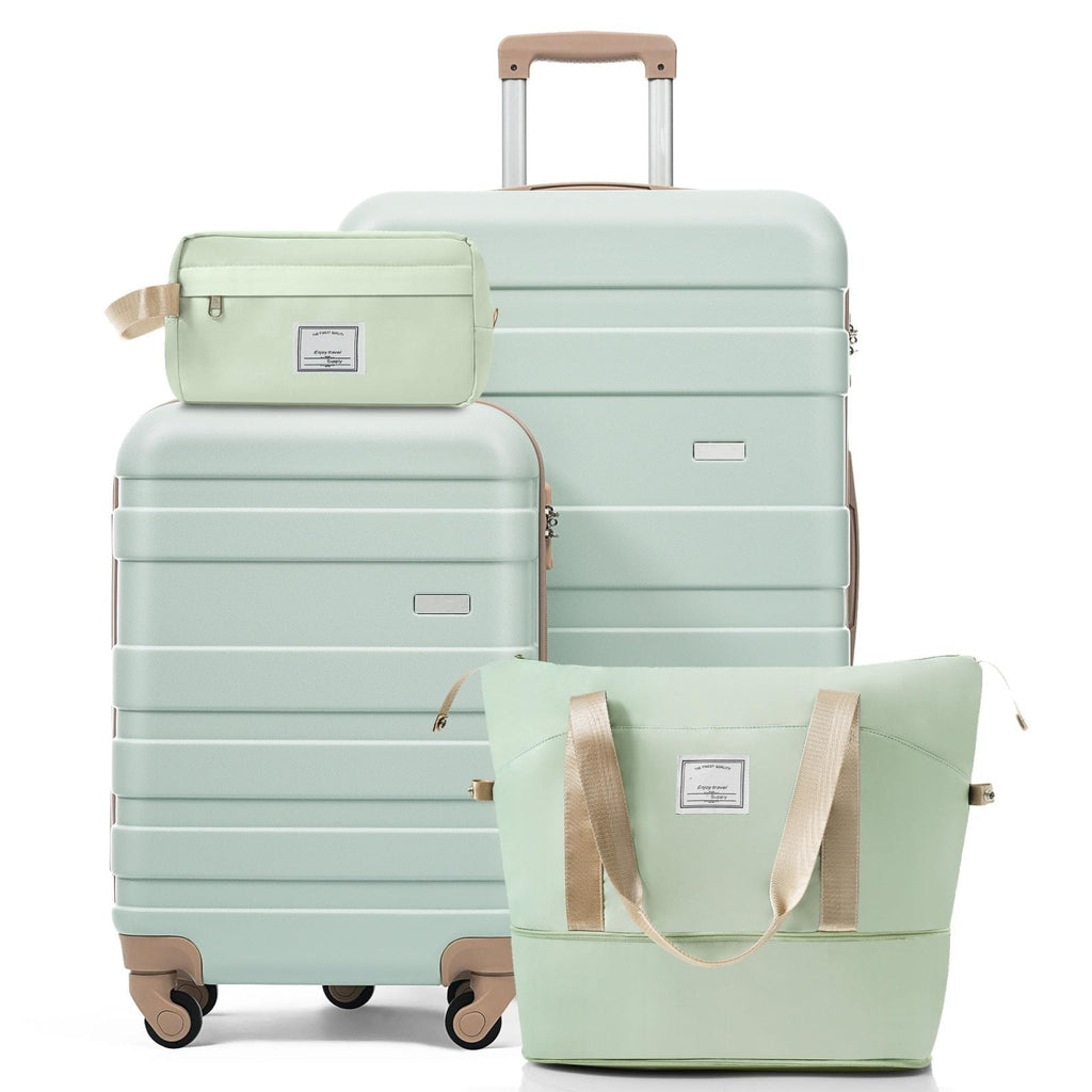 Four Rolling Suitcases vs Mixed 4 Piece Luggage Sets