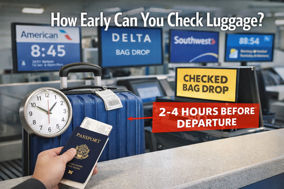 How Early Can You Check Luggage?