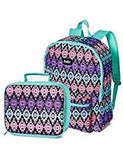Justice Set of 2 School Backpack and Lunch Box Southwest Sparkle