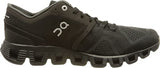 ON Women's Cloud X Sneakers, Black/Asphalt, 8 Medium US - backpacks4less.com