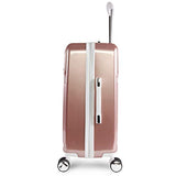 BEBE Women's Stella 21" Hardside Carry-on Spinner Luggage,Telescoping Handles, Rose Gold, One Size