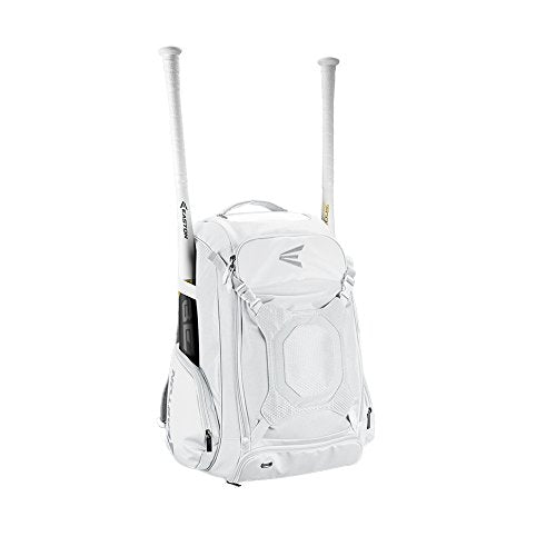EASTON WALK-OFF IV Bat & Equipment Backpack Bag | Baseball Softball | 2020 | White | 2 Bat Sleeves | Vented Shoe Pocket | External Helmet Holder | 2 Side Pockets | Valuables Pocket | Fence Hook - backpacks4less.com