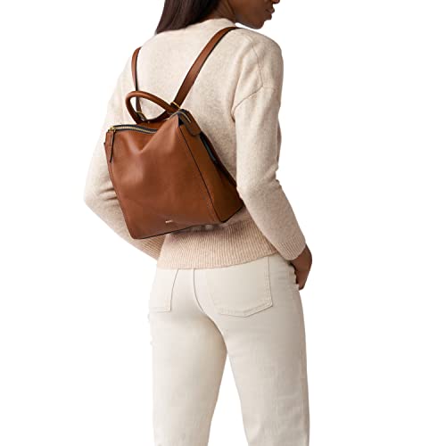 Fossil Women's Parker Leather Convertible Backpack Purse Handbag - backpacks4less.com