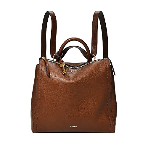 Fossil Women's Parker Leather Convertible Backpack Purse Handbag - backpacks4less.com