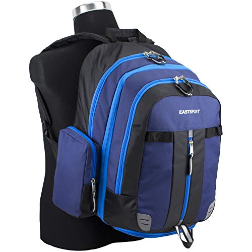 Eastsport Oversized Expandable Backpack with Removable EasyWash Bag, Deep Cobalt Blue - backpacks4less.com