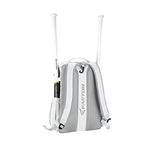 EASTON WALK-OFF IV Bat & Equipment Backpack Bag | Baseball Softball | 2020 | White | 2 Bat Sleeves | Vented Shoe Pocket | External Helmet Holder | 2 Side Pockets | Valuables Pocket | Fence Hook - backpacks4less.com