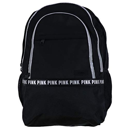 Victoria's Secret Pink Collegiate Backpack (Black) - backpacks4less.com