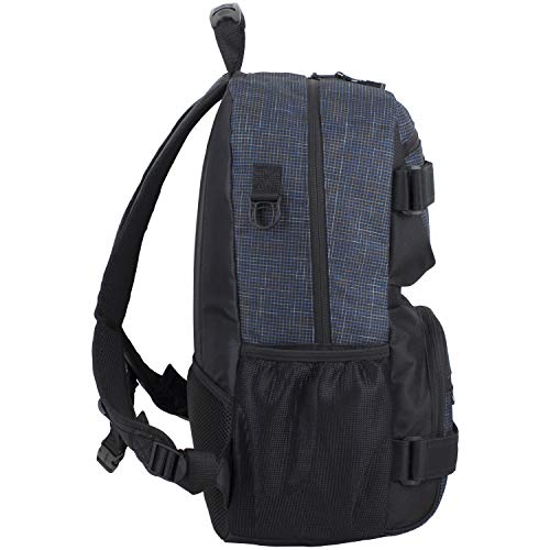 Eastsport New Double Strap Skater Multipurpose Backpack, Navy/Gradient Ripstop Print - backpacks4less.com