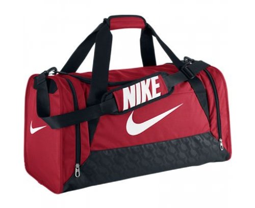 Nike Brasilia 6 Duffel Bag Black/White Size Medium - backpacks4less.com