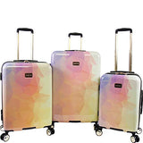 BEBE Women's Emma 3 Pc Spinner Suitcase Set, Gradient Poly, Telescoping Handles One Size