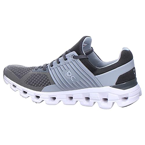 ON Men's Cloud Swift Sneakers, Rock/Slate, Grey, 11 Medium US - backpacks4less.com