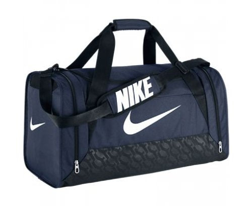 Nike Brasilia 6 Duffel Bag Black/White Size Medium - backpacks4less.com
