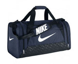 Nike Brasilia 6 Duffel Bag Black/White Size Medium - backpacks4less.com