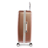 BEBE Women's Lydia 2 Piece Set Suitcase with Spinner Wheels, Rose Gold, One Size