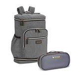 biaggi Zipsak Travel Laptop Backpack - TSA Friendly, Fits 16-inch Notebook, Perfect for Men & Women, College, Business, and Work (Grey)