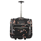 BEBE Women's Valentina-Wheeled Under The Seat Carry-on Bag, Floral Branch, One Size