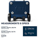 YETI Roadie 48 Wheeled Cooler with Retractable Periscope Handle, Navy - backpacks4less.com