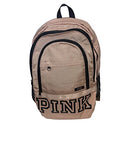 Victoria's Secret Pink Collegiate Backpack Color Sand/Mocha New - backpacks4less.com