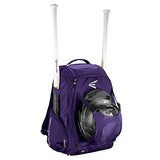 EASTON WALK-OFF IV Bat & Equipment Backpack Bag | Baseball Softball | 2020 | Purple | 2 Bat Sleeves | Vented Shoe Pocket | External Helmet Holder | 2 Side Pockets | Valuables Pocket | Fence Hook