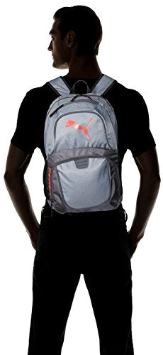 PUMA Men's Evercat Contender 3.0 Backpack, gray/coral, One Size - backpacks4less.com