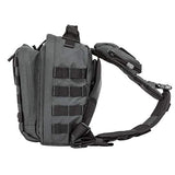 5.11 Rush Moab 6 Tactical Sling Pack Military Molle Backpack Bag, Style 56963, Black - backpacks4less.com