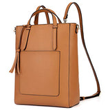 ECOSUSI Tote Bag Convertible Backpack for Women Vegan Leather Handbag Multifuction Shoulder Bag - backpacks4less.com