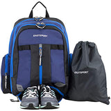 Eastsport Oversized Expandable Backpack with Removable EasyWash Bag, Deep Cobalt Blue - backpacks4less.com