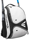 EASTON E210BP Bat & Equipment Backpack Bag | Baseball Softball | 2020 | White | 2 Bat Sleeves | Smart Gear Storage Shelf | Vented Shoe Pocket | Valuables Pocket | Fence Hook - backpacks4less.com