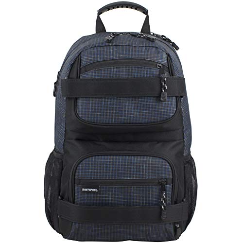 Eastsport New Double Strap Skater Multipurpose Backpack, Navy/Gradient Ripstop Print - backpacks4less.com