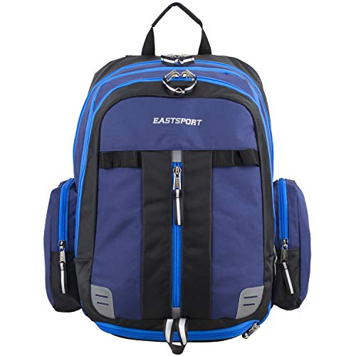 Eastsport Oversized Expandable Backpack with Removable EasyWash Bag, Deep Cobalt Blue - backpacks4less.com