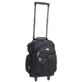 Everest Deluxe Wheeled Backpack, Black, One Size
