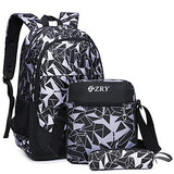 Meetbelify Big Kids School Backpack For Boys Kids Elementary School Bags Out Door Day Pack (black bag)