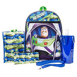 Toy Story Backpack Combo Set - Disney Pixar Toy Story Boys' 6 Piece Backpack Set - Woody & Buzz Lightyear Backpack & Lunch Kit (Black)