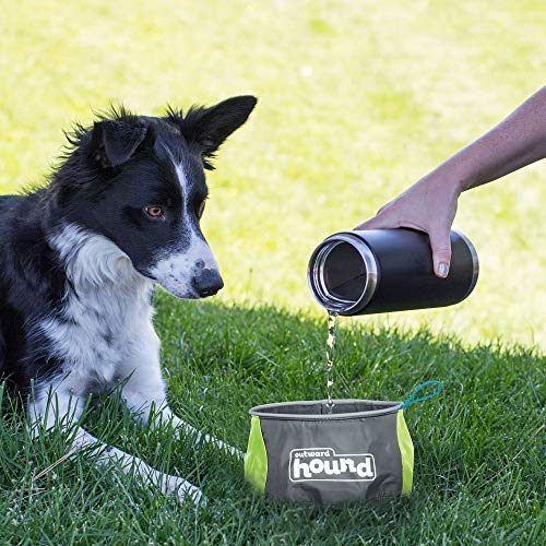 Outward Hound Port-A-Bowl Portable Dog Dish, 48 oz - backpacks4less.com