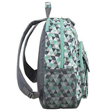 Eastsport Tech Backpack, Mint/Ash Gray/Triangle Print - backpacks4less.com