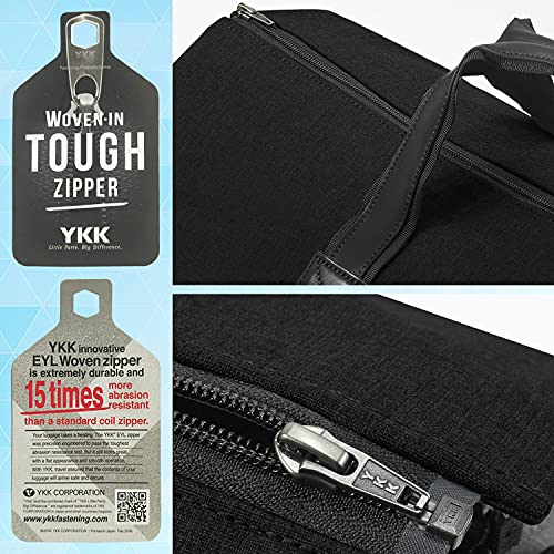 BUG Garment Bags, Convertible Garment Bag with Shoulder Strap, Shoes Compartment, Carry on Travel Suit Bags, 2 in 1 Garment Duffle Bag for Men Women Weekender Bag (Extra Large Dark Black) - backpacks4less.com