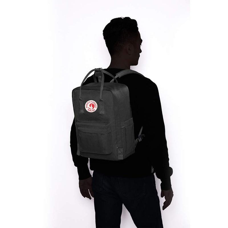 KALIDI Casual Backpack for Women,15 Inches Laptop Classic Backpack Camping Rucksack Travel Outdoor Daypack College School Bag, Black - backpacks4less.com