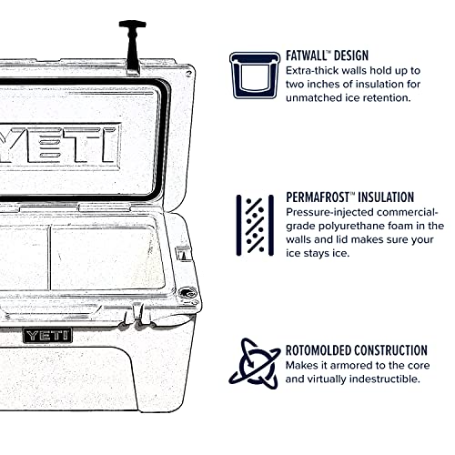YETI Tundra 75 Cooler, White - backpacks4less.com