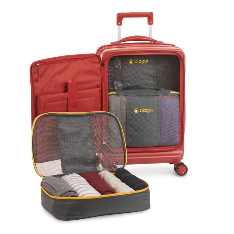 Biaggi ZIPCUBES 3 Pack - Packing Cubes for Travel Organization, Lightweight Packing Organizers for Woman & Mens Travel Essentials