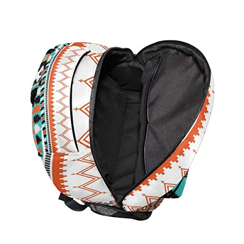 AUUXVA Ethnic Aztec Geometric Backpack Travel School Shoulder Bag for Kids Boys Girls Women Men - backpacks4less.com