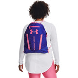 Under Armour Undeniable Sackpack, (486) Versa Blue/Pink Punk/White, One Size Fits Most
