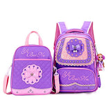 Meetbelify Big Kids School Backpack For Boys Kids Elementary School Bags Out Door Day Pack (purple bag)