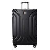 Skyway Nimbus 4.0 Expandable, Durable Hardside, 4 Wheel Spinner, Lightweight Suitcase, Unisex, Stylish, Black, Checked-Large 28-Inch