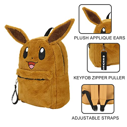 Pokemon Plush Eevee 16" Backpack with Chunk Webbing Puller