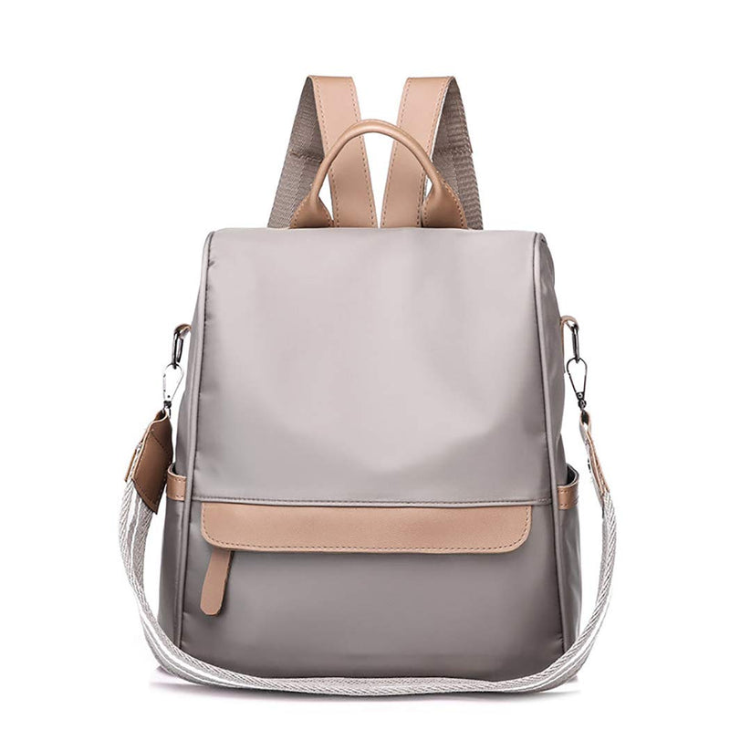 COOFIT Womens Backpack Casual Daypack Anti-theft Backpack Nylon Backpack Small Khaki - backpacks4less.com
