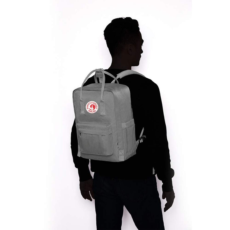 KALIDI Casual Backpack for Women,15 Inches Laptop Classic Backpack Camping Rucksack Travel Outdoor Daypack College School Bag (Grey) - backpacks4less.com