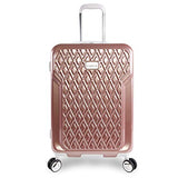BEBE Women's Stella 21" Hardside Carry-on Spinner Luggage,Telescoping Handles, Rose Gold, One Size