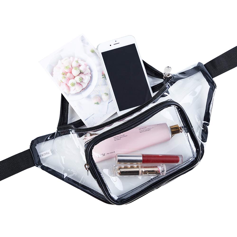 Magicbags Clear Fanny Pack,Stadium Approved Waist Pack for Festival, Games,Travel and Concerts - backpacks4less.com
